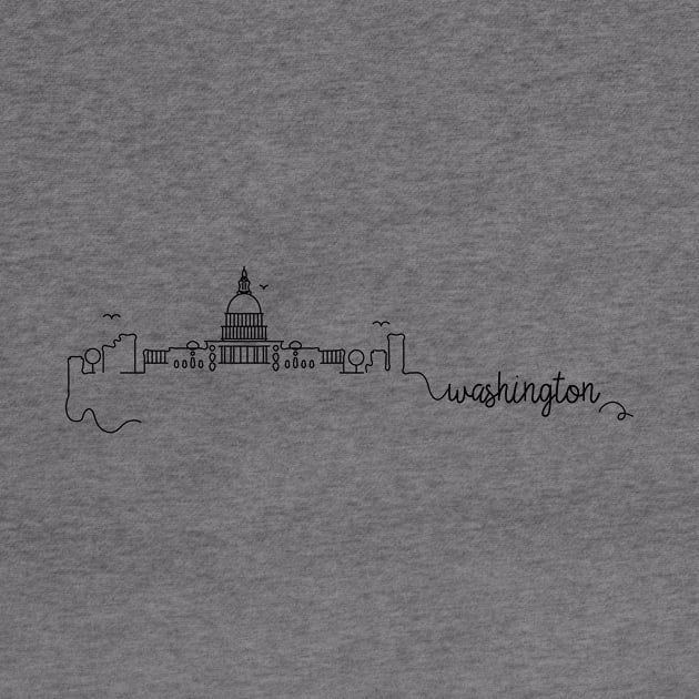 Washington DC City Signature by kursatunsal